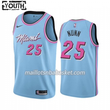 Maillot Enfant Miami Heat Kendrick Nunn 25 2019-20 Nike City Edition Swingman